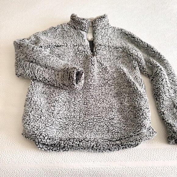 Thread & Supply Women's Wubby Fleece Pullover Charcoal Sz M - Picture 15 of 16